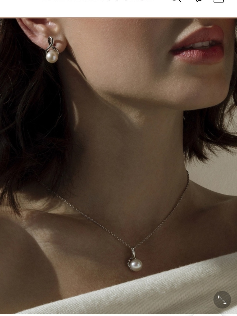Pearl Earrings and Necklace Set